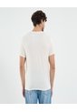Camiseta Para Hombre Manga Corta Cuello Redondo Color Crema Marca Ostu #60091651 de Ostu