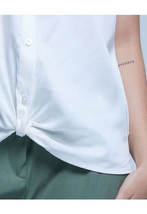 Camisa Para Mujer Manga Sisa Color Blanco Marca Ostu #40010169