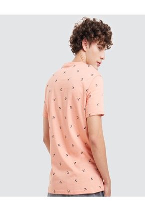 Camiseta Para Hombre Manga Corta Color Rosado  Marca Ostu #60090795