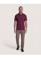 Polo  Para Hombre Cuello Maquina Sin Bolsillo Color Vino Marca Ostu #60110831 de Ostu