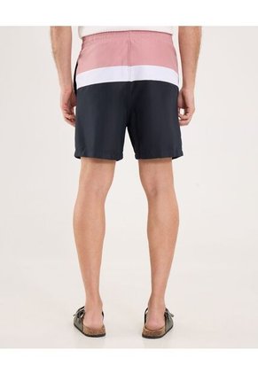 Ropa De Playa Para Hombre Pantaloneta De Baño Corta Color Rosa Marca Ostu #60270052