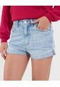 Short Para Mujer Relax Color Azul Marca Ostu #40190342 de Ostu