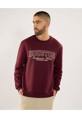 Buzo Para Hombre Cuello Redondo Color Vino Marca Ostu #60060558 Ostu