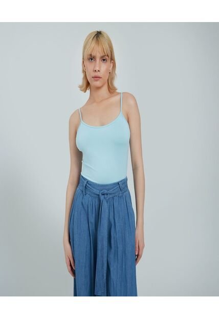 Top Para Mujer Top Color Azul  Marca Ostu #40220290