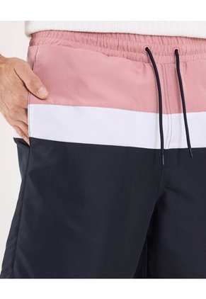 Ropa De Playa Para Hombre Pantaloneta De Baño Corta Color Rosa Marca Ostu #60270052