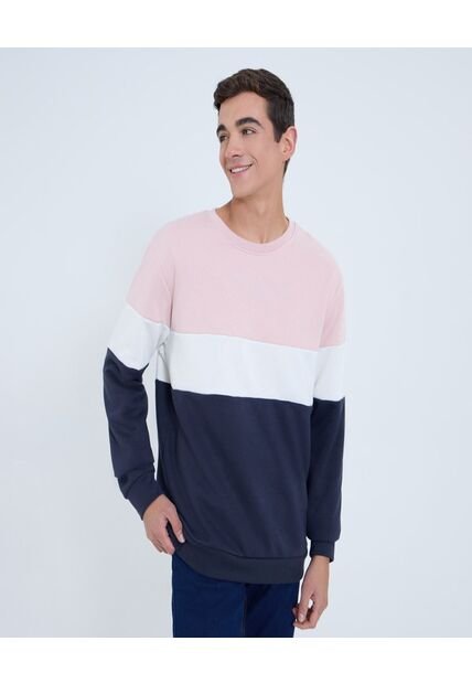 Buzo Para Hombre Cuello Redondo Color Rosa Marca Ostu #60060496