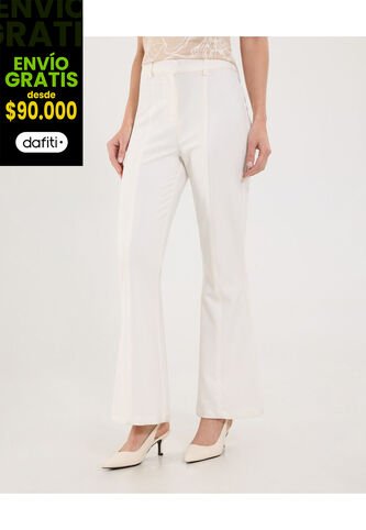 Pantalón Para Mujer Moda Color Crema Marca Ostu #40070831 Ostu