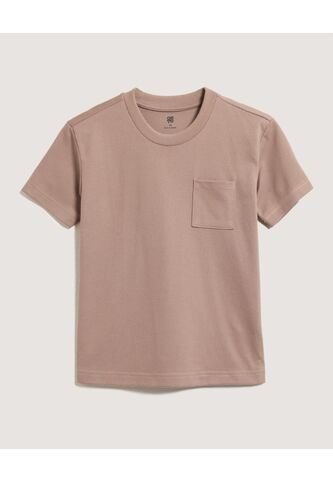 Camiseta Infantil Niño Manga Corta Cuello Redondo Color Beige Marca Ostu #80090318 Ostu