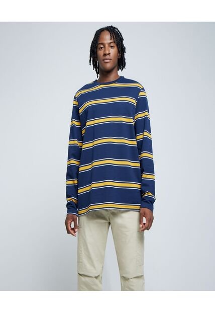 Camiseta Para Hombre Manga Larga Color Amarillo  Marca Ostu #60091182