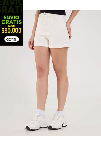 Short Para Mujer Mom Color Crudo Marca Ostu #40190349 Ostu