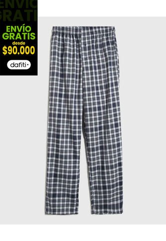 Pantalón Para Hombre Multiusos Plano Color Azul Marca Ostu #60070526 Ostu