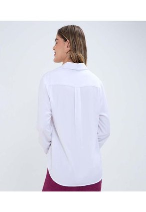 Blusa Para Mujer Manga 3/4 Color Blanco Marca Ostu #40120806