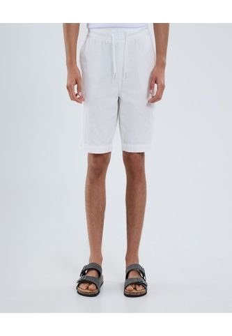 Bermuda Para Hombre Regular Corto Color Crema Marca Ostu #60100426 Ostu