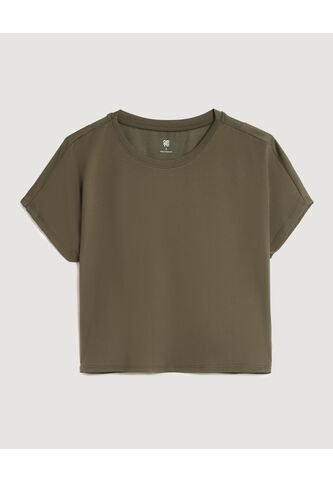 Camiseta Para Mujer Crop Top Color Verde Marca Ostu #40092551 Ostu