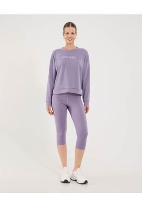 Leggins Para Mujer Medio Color Lila Marca Ostu #40230617