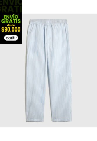 Pantalón Para Hombre Multiusos Plano Color Azul Marca Ostu #60070526 Ostu