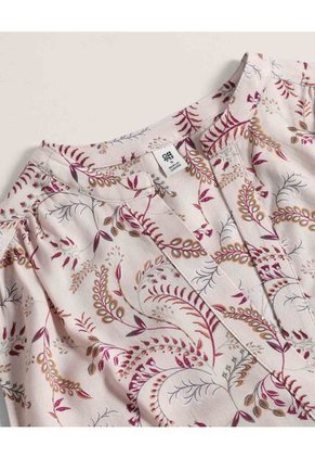 Blusa  Para Mujer Manga Sisa Color Crema Marca Ostu #40121206