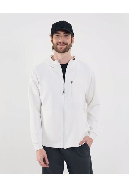Buzo Para Hombre Zipper Color Crema Marca Ostu #60060506