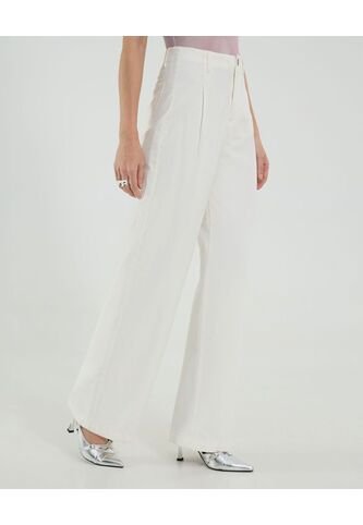 Jean Para Mujer Wide-Leg Minimal Color Crudo Marca Ostu #40160578 Ostu