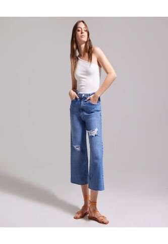 Jean Para Mujer Culotte Color Azul  Marca Ostu #40160331 Ostu