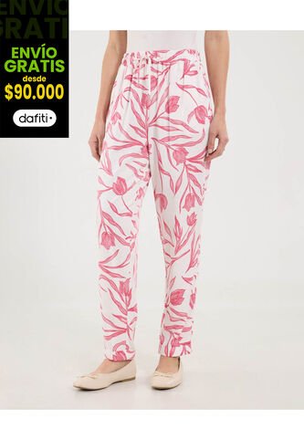 Pantalón Para Mujer Jogger Color Rojo Marca Ostu #40070812 Ostu