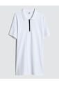 Polo Para Hombre Cuello Tejido Sin Bolsillo Color Blanco Marca Ostu #60110700 de Ostu