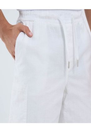 Bermuda Para Hombre Regular Corto Color Crema Marca Ostu #60100426