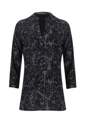 Blusa Para Mujer Manga 3/4 Color Negro Marca Ostu #40120456