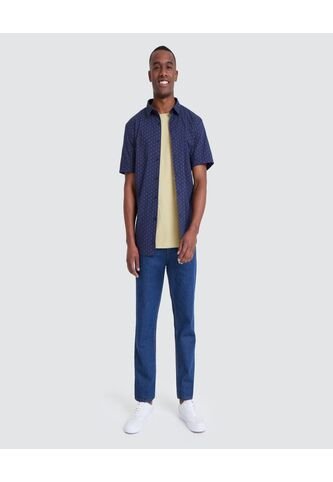 Jean Para Hombre Regular Color Azul  Marca Ostu #60160119 Ostu