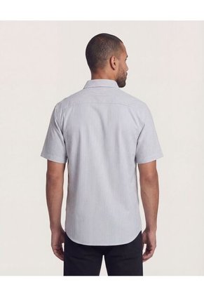 Camisa Para Hombre Manga Corta Con Bolsillo Cuello Casual M Color Azul Marca Ostu #60010853