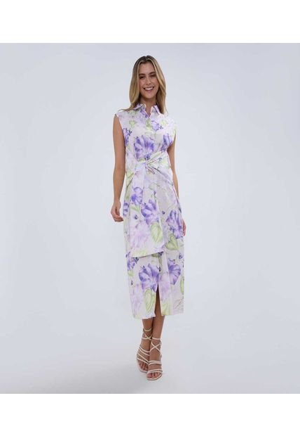 Vestido Para Mujer Manga Sisa Color Lila  Marca Ostu #40170287