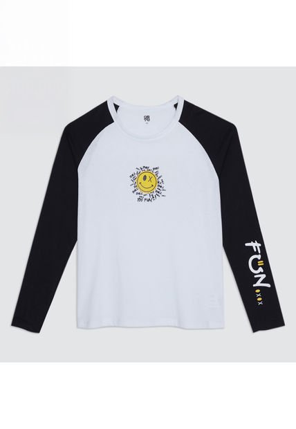 Camiseta Para Niño Manga Larga Color Blanco Marca Ostu #80090149