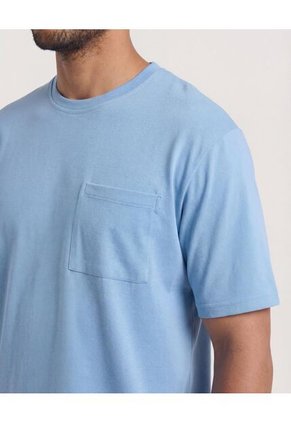 Camiseta Para Hombre Manga Corta Cuello Redondo Color Azul Marca Ostu #60091839