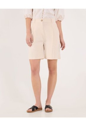 Short Para Mujer Multiusos Plano Color Beige Marca Ostu #40190367