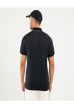 Polo Para Hombre Cuello Tejido Sin Bolsillo Color Negro Marca Ostu #60110757