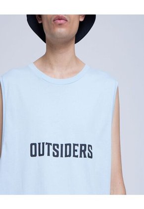 Camiseta Para Hombre Manga Sisa Color Azul Claro Marca Ostu #60091184