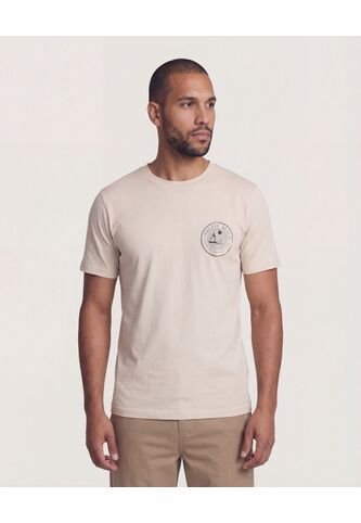 Camiseta  Para Hombre Manga Corta Cuello Redondo Color Beige Marca Ostu #60091896 Ostu