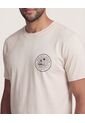 Camiseta  Para Hombre Manga Corta Cuello Redondo Color Beige Marca Ostu #60091896 de Ostu