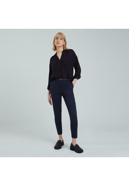 Pantalon Para Mujer Chino Color Azul  Marca Ostu #40070485