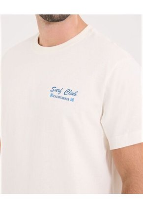 Camiseta Para Hombre Manga Corta Cuello Redondo Color Crema Marca Ostu #60091789