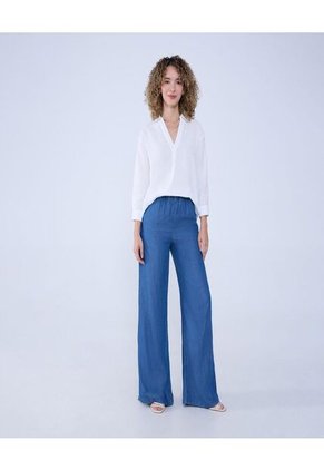 Camisa Para Mujer Manga 3/4 Color Beige Marca Ostu #40010253