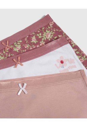 Ropa Interior Infantil Niña Boxer Color Rosa Marca Ostu #90180090