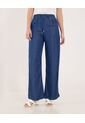 Jean Para Mujer Wide-Leg Fluido Color Azul  Marca Ostu #40160484 de Ostu