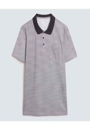 Polo Para Hombre Cuello Tejido Con Bolsillo Color Azul  Marca Ostu #60110675