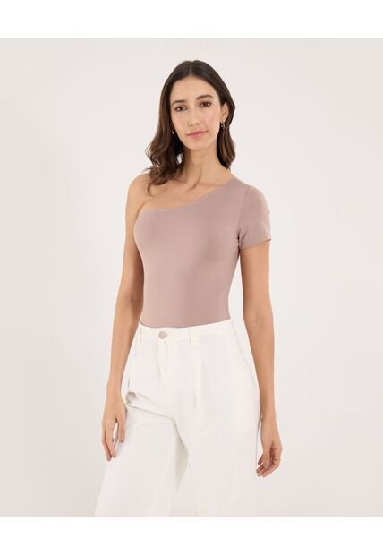 Body Para Mujer Manga Corta Color Café Marca Ostu #40200208