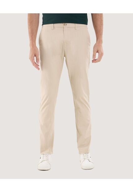 Pantalón Para Hombre Chino Color Beige Marca Ostu #60070494