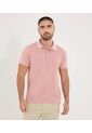 Polo Para Hombre Cuello Tejido Sin Bolsillo Color Rosa Marca Ostu #60110836 de Ostu