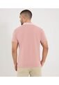 Polo Para Hombre Cuello Tejido Sin Bolsillo Color Rosa Marca Ostu #60110836 de Ostu