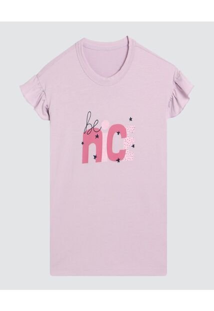 Camiseta Para Niña Manga Corta Color Morado Marca Ostu #90090129