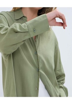 Blusa Para Mujer Manga Larga Color Verde Marca Ostu #40120955